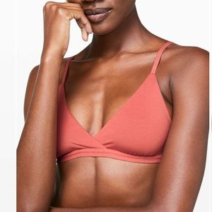 Lululemon Simply Strappy Bralette size small Rustic Coral